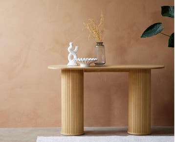 Sidetable Nola eiken 130 cm - Naturel, Ophalen of Verzenden, Nieuw