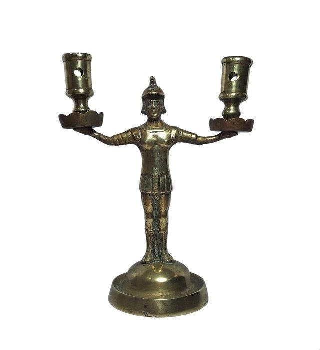 Kaarsenhouder - Messing - Noord-Europees, Antiek en Kunst, Curiosa en Brocante
