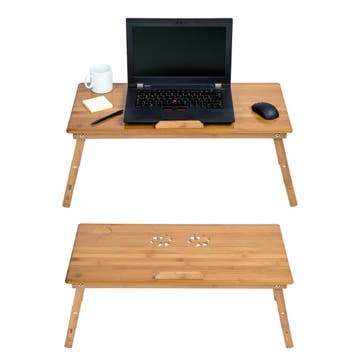 Houten laptoptafel, in hoogte verstelbaar, 72x35x26cm, Verzenden, Nieuw