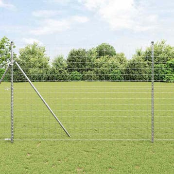 vidaXL Euro Hek 1,5 x 10 m PVC-gecoat ijzer, Verzenden, Nieuw, IJzer
