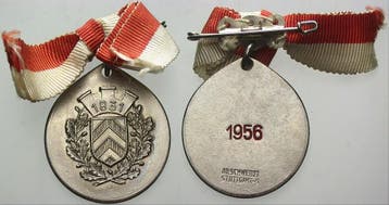 Verzilverte Medaille 1956 Bielefelder medaille 125- Jahrf..., Verzenden