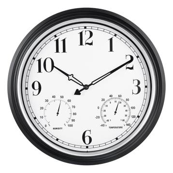 IvoQ Wandklok Retro Waterdicht 40 cm, Verzenden, Nieuw