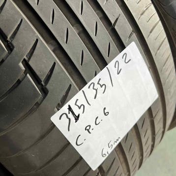 2 x Continental PremiumContact 6 315-35-22 RFT Zomerbande..., Gebruikt, Overige maten, Ophalen of Verzenden, Band(en)