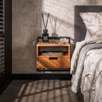 Nachtkastje Jop met 1 lade en open vak, Huis en Inrichting, Minder dan 45 cm, Verzenden, Nieuw, 55 tot 70 cm