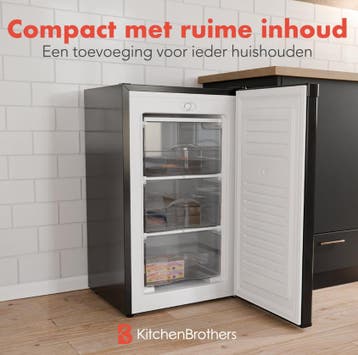 2dekans | KitchenBrothers  Vriezer - 64L - 3 Vrieslades - 84, Ophalen of Verzenden, Zo goed als nieuw