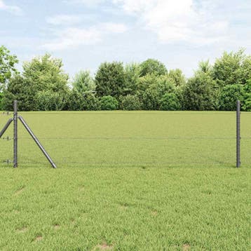 vidaXL Hexagon Hek 0,6 x 25 m PVC Grijs, Tuin en Terras, Verzenden, Nieuw, Kunststof