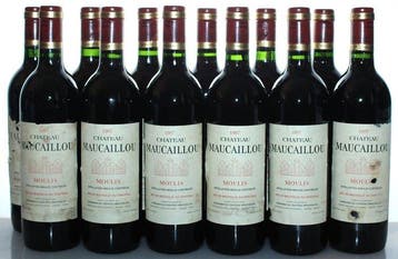 1987 Château Maucaillou - Moulis - 12 Flessen (0.75 liter), Verzamelen, Nieuw