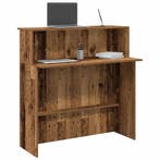 vidaXL Receptiebalie 100x50x103,5 cm bewerkt hout oud, Verzenden, Nieuw