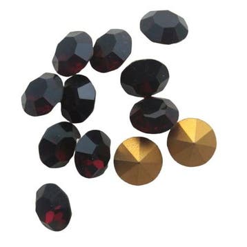 10 x Swarovski puntsteen SS24 Gold Foiled Garnet 5,2mm, Ophalen of Verzenden, Nieuw, Overige typen