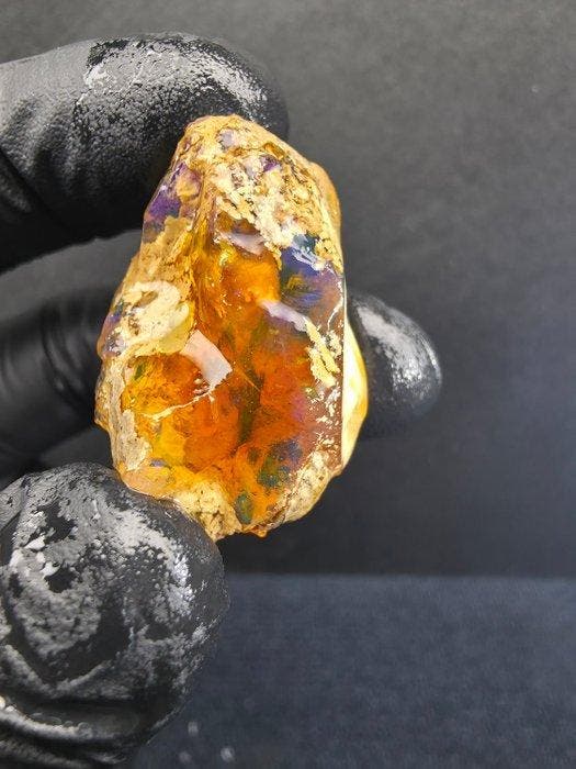 68.10ct Crystal Opal Specimen Ruw- 13.61 g, Verzamelen, Mineralen en Fossielen