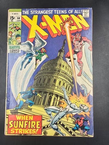 X-Men (Vol. 1) #64 - First appearance of Sunfire - 1 Comic -, Nieuw