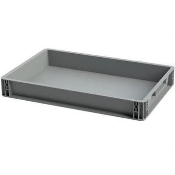 Stapelbak, 600x400x50 mm, euronorm, grijs kunststof, nieuw -, Doe-het-zelf en Verbouw, Kratten en Dozen, 40 tot 60 cm, 50 tot 75 cm