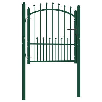 vidaXL Hekpoort EMMEN met stalen pinnen 104x97 cm groen, Verzenden, Nieuw