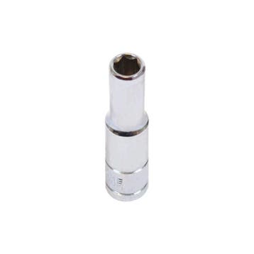 Metrische lange dop 1/4 inch – 4,5 mm. zeskant dop – 5 cm., Ophalen of Verzenden, Nieuw