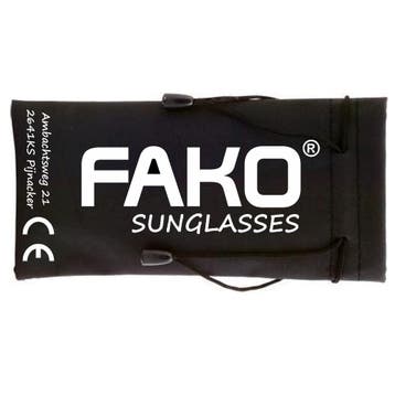 Fako Sunglasses - Zonnebrillen Etui - Stof - 9x18cm - Zwart, Verzenden, Nieuw