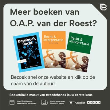 Basisboek Recht - O.A.P. van der Roest 9789001899684, Verzenden, Zo goed als nieuw, O.A.P. van der Roest