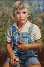 Guillem Fresquet Bardina (1914–1991) - NO RESERVE - Portrait, Antiek en Kunst