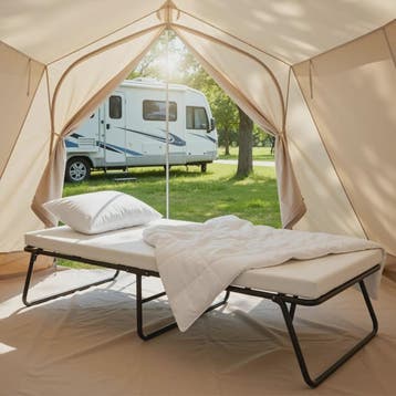 Opvouwbaar Gastenbed met 7cm Traagschuim Matras - 80x190cm -, Verzenden, Nieuw