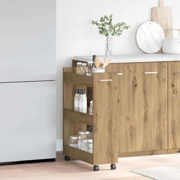 vidaXL Kast 60 x 22 x 79 cm Artisan Eiken, Verzenden, Nieuw