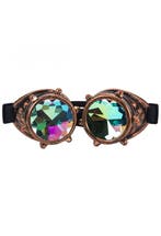 Goggles Steampunk Bril Studs Koper Montuur Caleidoscoop Glaz, Kleding | Dames, Carnavalskleding en Feestkleding, Ophalen of Verzenden