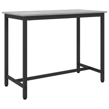 vidaXL Tafel Grijs Sonoma 100 x 50 x 76,5 cm Engineered hout, Huis en Inrichting, Tafels | Salontafels, Verzenden, Nieuw, Overige houtsoorten