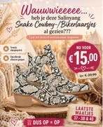 Salinyang Snake Cowboy-/Bikerlaarsjes, Ophalen of Verzenden, Nieuw, Sandalen of Muiltjes