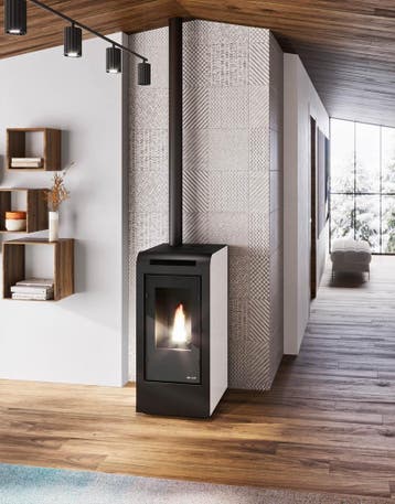Pelletkachel 10 tot 12 kW verwarmen tot 320m3 en veranda, Nieuw, Ophalen of Verzenden, Pelletkachel, Vrijstaand