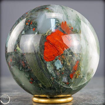 Zeer zeldzame eerste kwaliteit drakenbloedjasper Sphere uit, Verzamelen