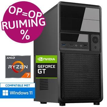 Ryzen 7 5700X - GT 610 - 16GB - 480GB SSD - WiFi Desktop PC, Computers en Software, Nieuw