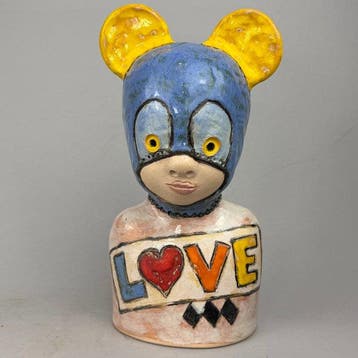 Iwo Rynkiewicz (1970) - LOVE - HanD MADE Ceramic Figure