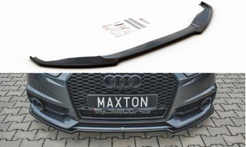 Voorspoiler Audi S6 / A6 S-Line C7 FL Glanzend Zwart, Ophalen of Verzenden, Nieuw