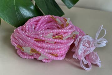 Waist Beads / Afrikaanse Heupketting -  Roze Butterfly Damil, Ophalen of Verzenden, Nieuw