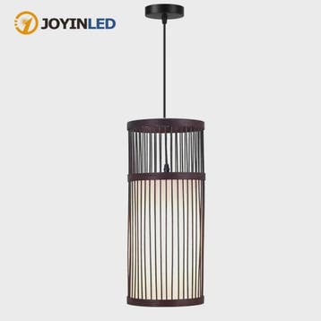 Sfeervolle Bamboe Hanglamp 18x42cm - Chinese Stijl Plafondla, Verzenden, Nieuw
