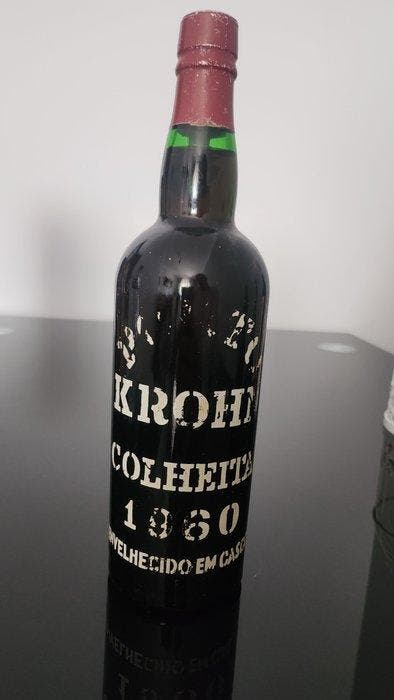 1960 Krohn - Colheita Port, Tawny - Gebotteld in 1996 -, Verzamelen, Wijnen