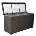 Kussenbox groot 167x70xH106 cm antraciet, Ophalen of Verzenden, Nieuw, Wicker