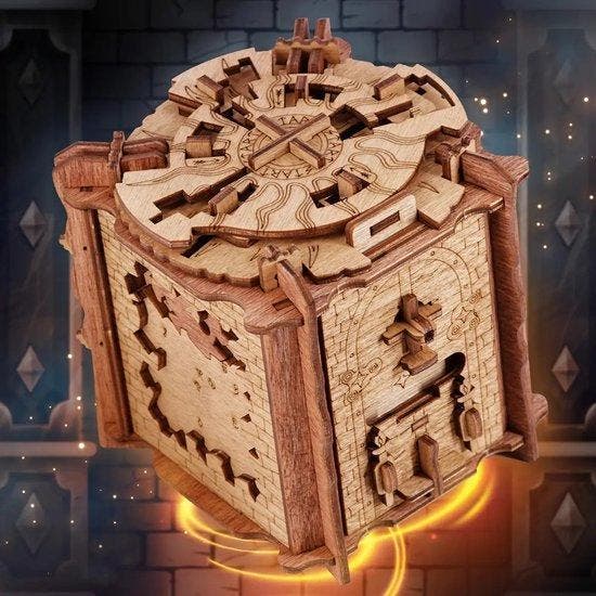 Cluebox - Het geheim van Camelot - Puzzelbox - 3D Puzzel, Hobby en Vrije tijd, Denksport en Puzzels, Rubik's of 3D-puzzel, Nieuw