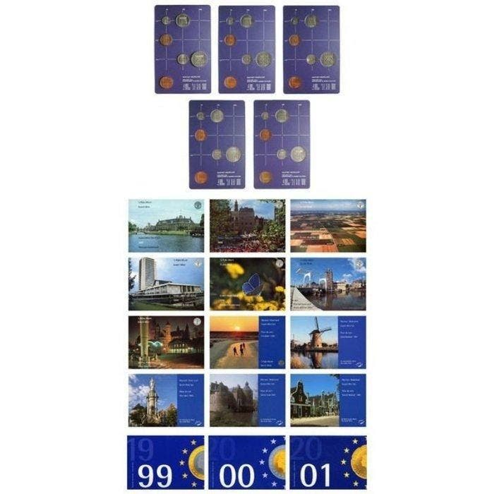 Nederland. Beatrix. FDC Jaarsets 1982 t/m 2001 compleet (20, Postzegels en Munten, Munten | Nederland