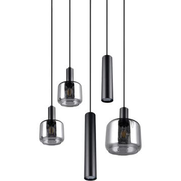 LED Hanglamp - Trion Marat - 5-lichts - Rond - IP20 - Mat, Ophalen of Verzenden, Nieuw, Metaal
