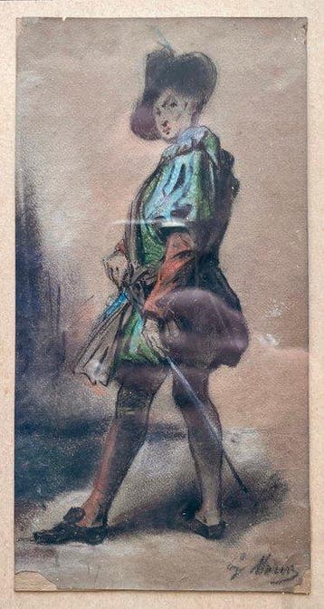 Gustave François Morin (1809-1886) - Le Mousquetaire