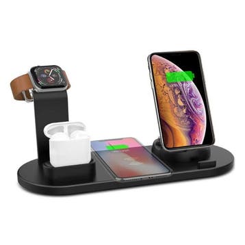 4 in 1 Oplaadstation voor Apple iPhone / iWatch / AirPods -, Telecommunicatie, Mobiele telefoons | Telefoon-opladers, Verzenden