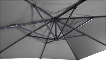 Zweefparasol VirgoFlex Grijs 300x300cm inclusief zware, Ophalen of Verzenden, Nieuw