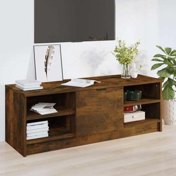 vidaXL Tv-meubel 102x35,5x36,5 cm bewerkt hout gerookt, Minder dan 50 cm, Verzenden, Nieuw, Minder dan 100 cm