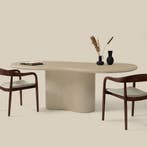 *WOONWINKEL* Organische Eettafel Beige Betonlook 225 Cm, Verzenden, Nieuw