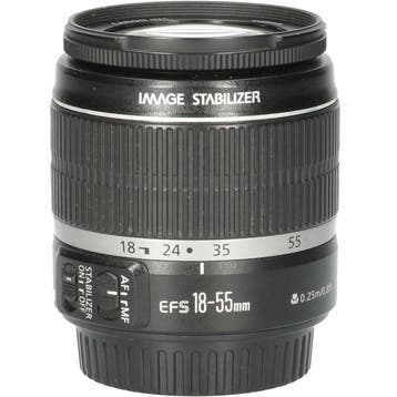 Tweedehands Canon EF-s 18-55mm f/3.5-5.6 IS CM0227, Ophalen of Verzenden, Gebruikt, Groothoeklens