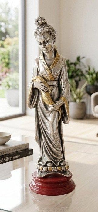 Figuur - Divinità dellAbbondanza - Laminato Argento