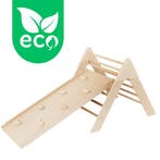 Luna Toys Naturel ECO Houten Klimrek met Glijbaan, Verzenden, Nieuw