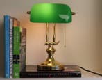 Lamp - Messing, Glas, Antiek en Kunst