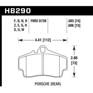 Hawk 98-08 Porsche 911 Carrera 2 / 07-08 Boxster S / 06-08, Ophalen of Verzenden, Nieuw