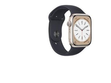 Apple Watch Series 8 - 45mm - Aluminium - Sterrenlicht - GPS, Verzenden, Zo goed als nieuw, Apple