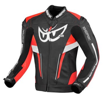 Berik Air-B Zwart Rood Leren Motorjas, Nieuw met kaartje, Jas | leer, Berik, Heren